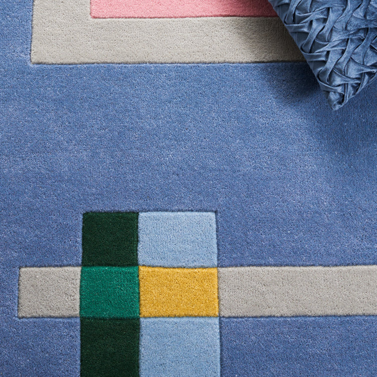 Darick Hand Tufted Pink/Blue/Gray Rug AllModern